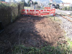 Levelled site 12m from Highway - Seaward Way Level Crossing West Somerset Railway REB