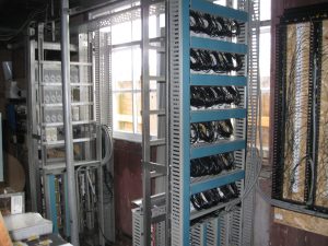 both racks and some cables Lorry at site - Seaward Way Level Crossing West Somerset Railway REB