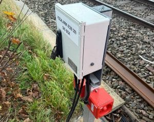 Yodalarm Dis Box part of a Train Approaching Warning System (TAWS) Blog Hero
