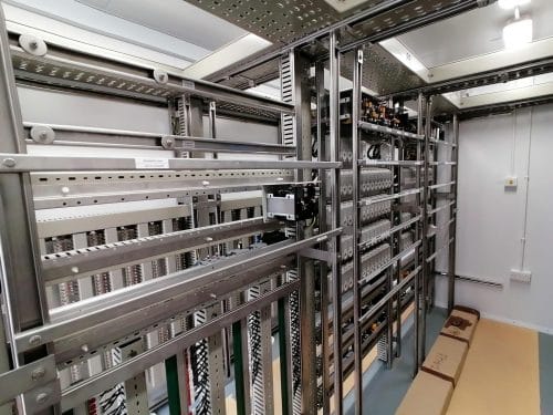 Equipment Rack back in REB