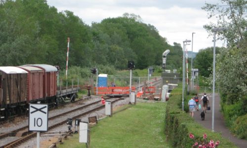 View of REB from Signal Box West Somerset Railway REB