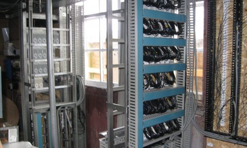 both racks and some cables Lorry at site - Seaward Way Level Crossing West Somerset Railway REB